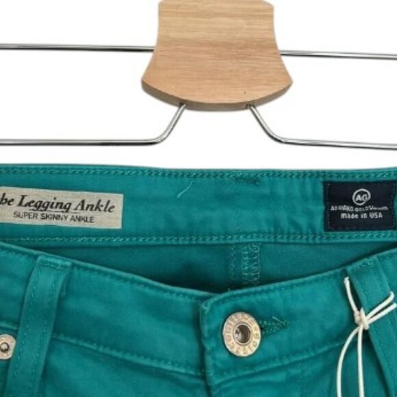 AG Adriano Goldschmied teal supper skinny ankle jeans size 30 NWT - Picture 5 of 10